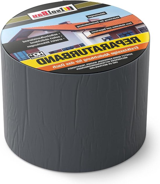 BONUS Eurotech 1BS06.11.0100/010# butylband van aluminium, breedte 100 mm, lengte 10 m, dikte 0,7 mm, grijs
