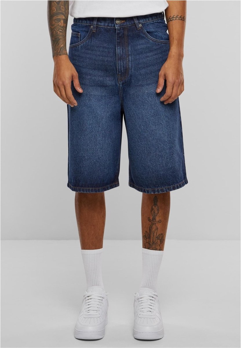 Urban Classics 90’s Heavy Korte broek Taille 31 inch Blauw