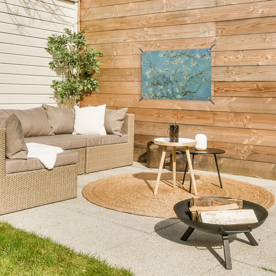 Poster de jardin Van Gogh - Fleur d'amandier - Maîtres anciens - Art - Vintage - 70x40 cm - Décoration murale extérieur - Poster de jardin - Toile de jardin - Poster de clôture - Peinture de jardin