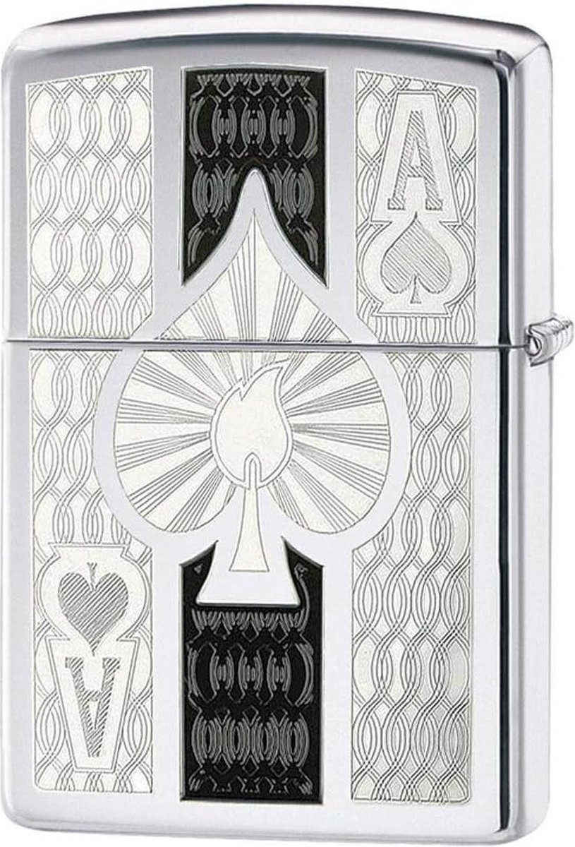 Anne Stokes Aansteker - Messing Hoogglans Chroom - Benzine - 1 x 35 x 55 cm