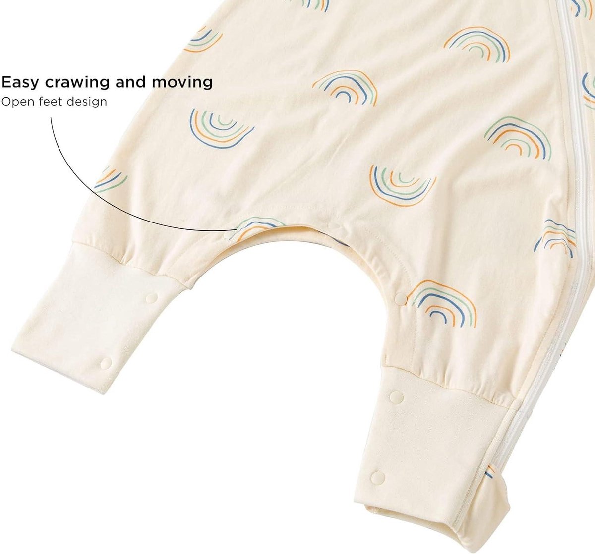 Schlummersack Slaapzak met voeten, zomer, 0,5 TOG, dunne bamboe-mousseline, slaapzak met benen, ongevoerd, slaapzak voor de zomer, verschillende maten en designs/kleuren, flamingo, 60 cm