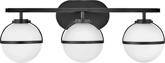 Foto: Hinkley led badkamerarmatuur hollis 3x e14 max 40w ip44 black