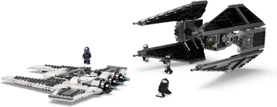 LEGO Star Wars Mandalorian Fang Fighter vs. TIE Interceptor Set - 75348