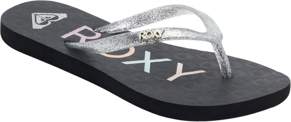 Quiksilver Viva Sparkle Teenslippers Meisjes Zilver