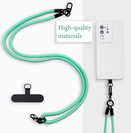 Chaîne de téléphone portable Cadorabo pour Samsung Galaxy J7 2017 version américaine en TURQUOISE - Étui de téléphone portable avec cordon de sangle réglable à accrocher autour du cou