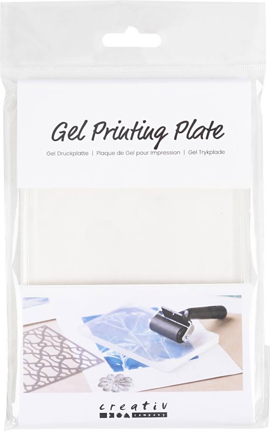 Plaque d'impression gel CC 12,7x17,8x1 cm Transparent Mat