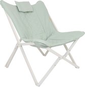 Bol.com Bo-Camp - Pastel - Relaxstoel - Gordes - Groen aanbieding