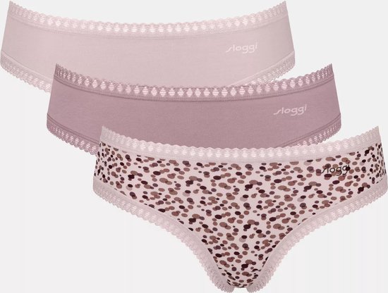 sloggi GO Crush Hipster 3 pack Sous-vêtements pour femmes - Cacao - Combinaison marron - Taille L