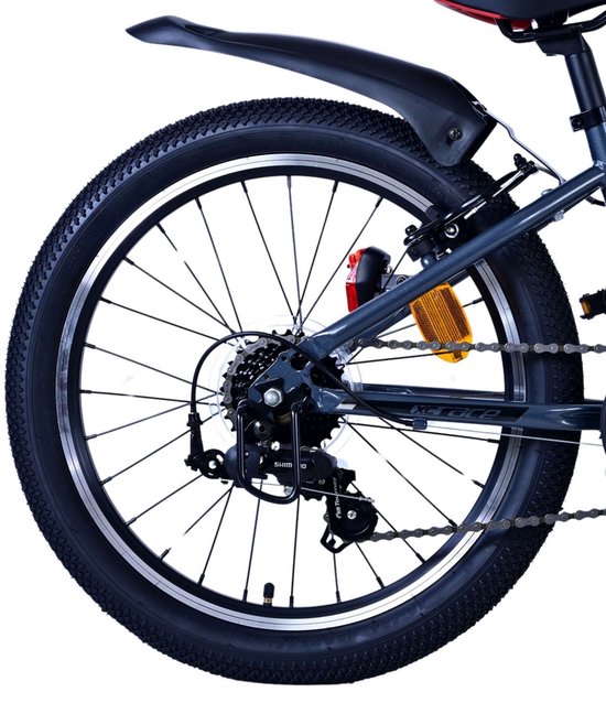 Vélo pour enfants Volare XC Race - 20 pouces - 7 vitesses - Rouge/ Grijs