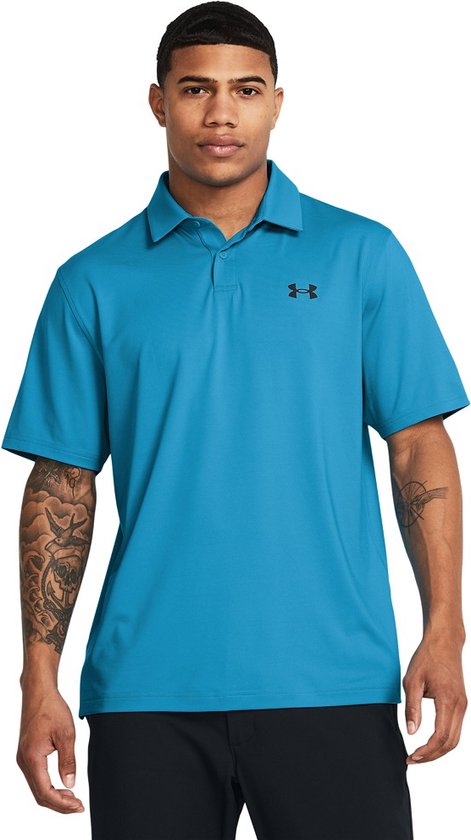 Foto: Under armour t2g polo golfpolo voor heren lichtblauw xl