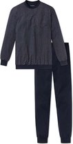 Schiesser Heren Pyjama - Donkerblauw - Maat XL