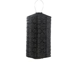 Lumiz Solar Tuinverlichting - Tuinverlichting op zonne energie - Buitenlampjes - Tuinverlichting op zonneergie - Buitenverlichting - Decoratie - Tigres Cylinder - 28 cm - Zwart