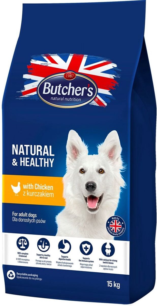 BUTCHER'S Butcher's - Droog Hondenvoer - Kip - Licht verteerbaar - 15kg