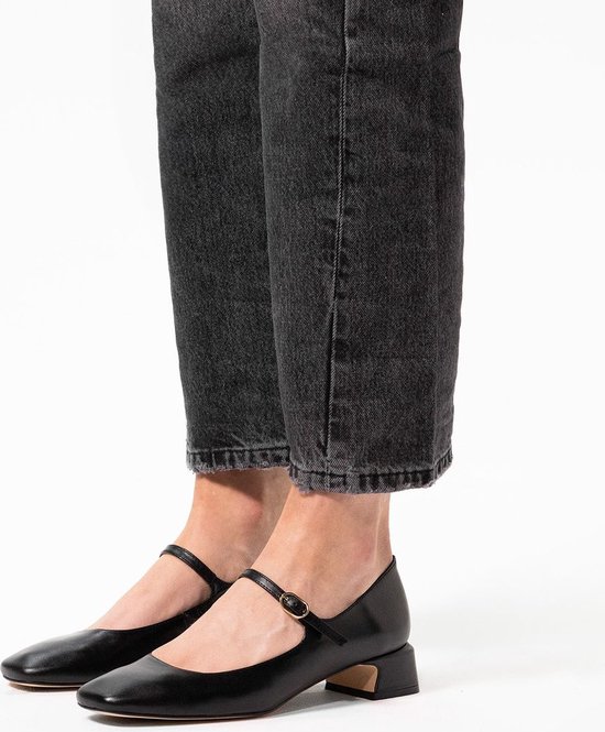 Zwarte Leren Pumps Manfield Dames Zwarte Leren Pumps Maat 36 Bol