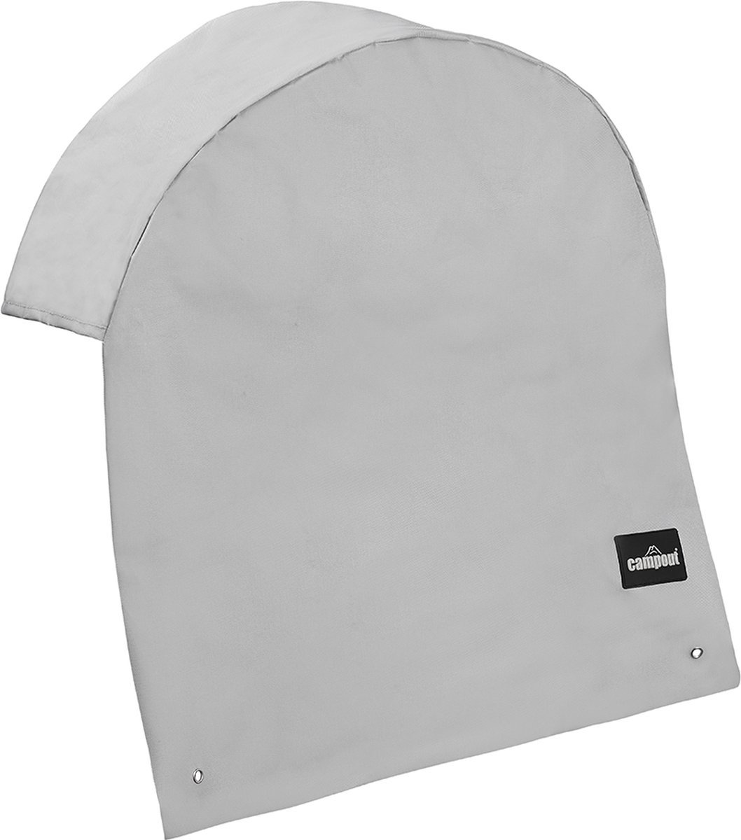 Campout Wielhoes XL - 13-14", 65 cm - Wielkast - Bandenhoes - Banden cover - Boogscherm - Wielbeschermer - Polyesterweefsel - Inclusief metalen haringen - Grijs