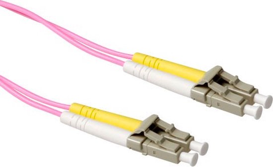 ACT 50 mètres LSZH Multimode 50/125 OM4 câble de raccordement fibre duplex avec connecteurs LC RL9750