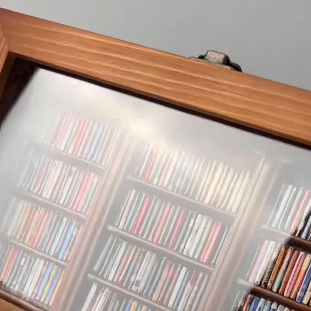 Boekenkast wit met eiken schappen en trap Kesteren 200 x 240cm - Kasten