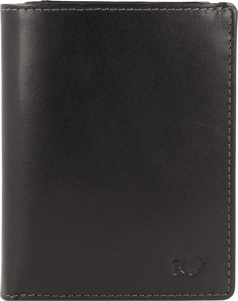 Braun Büffel Arezzo Portemonnee RFID Leer 10 cm - Jongens - Staand formaat - schwarz