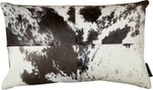 Mars & More Demi kussen vache marron/blanc 30x50cm