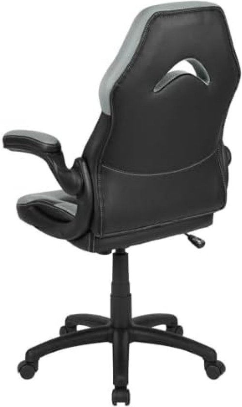 Gamingstoel – ergonomisch, volledig verstelbaar – Skilled, Zwart en Wit