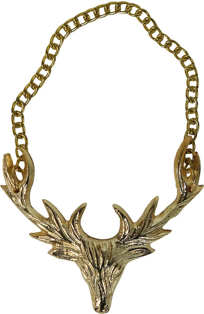 flessenketting hert champagne goud