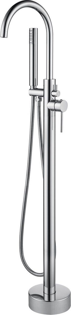 Vrijstaande Badkraan - Lonis - 110.9cm - Handdoucheset - RVS - Chroom