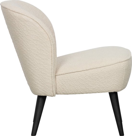 WOOOD Sara Fauteuil - Boucle - Creme - 71x59x70