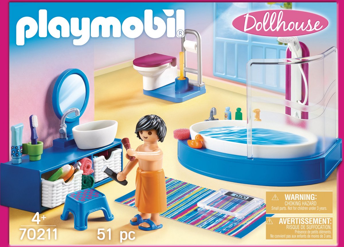 PLAYMOBIL Dollhouse Badkamer met ligbad - 70211 — afbeelding 12