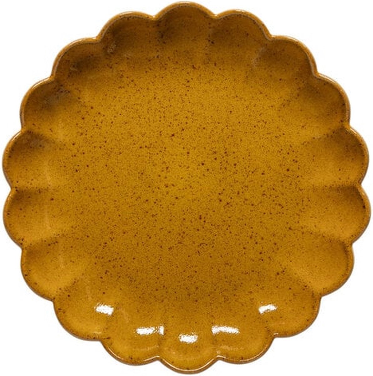 Costa Nova ecogress - Marrakesh - ontbijtbord komijn geel - set van 6 - 22 cm rond