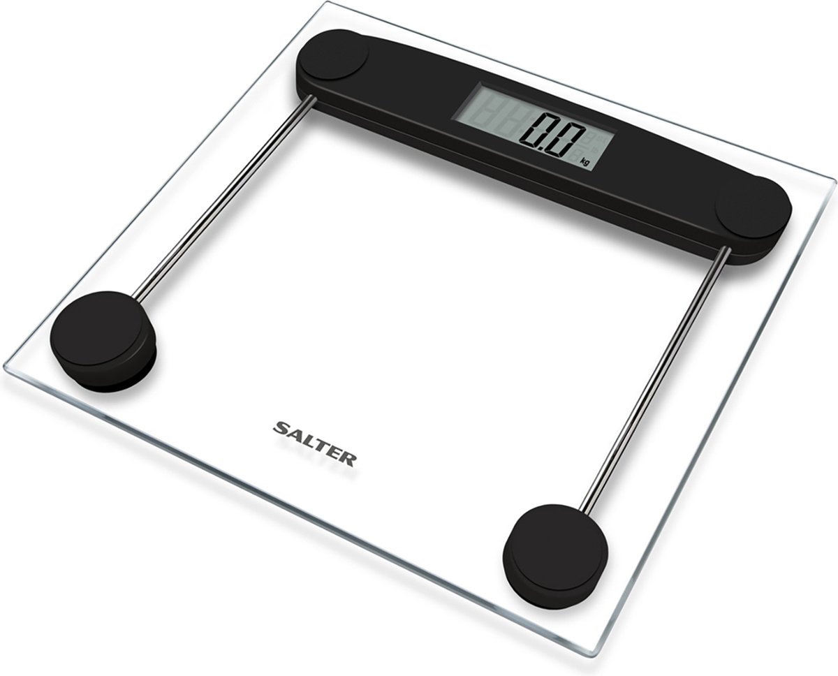 Salter Glazen Personenweegschaal - 180 kg - LCD-display