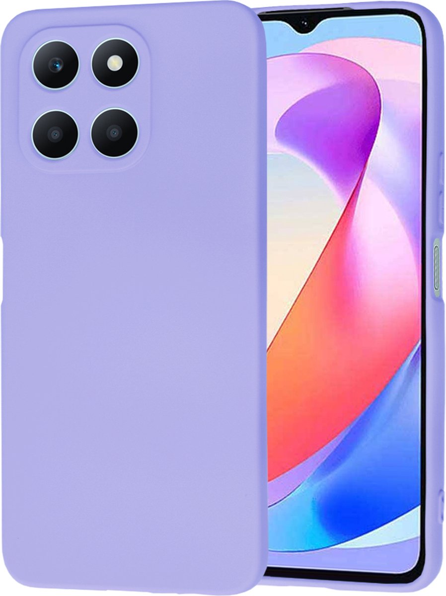 Techsuit Soft Flex Silicone Back Cover hoesje voor HONOR X6a - Light Purple