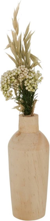 Muurovaal - Bloemenvaas - Hout - Bloemen - Boeket - Bestel nu voordelig