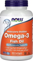 Bol.com NOW Foods - Voedingssupplementen Omega-3 (200 softgels) aanbieding