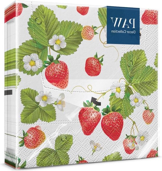 Servietten Frühlingsblumen – Bunt, 33 X 33 Cm, 20 Stück, 3-lagig & Umweltfreundlich Mit Svanen-Label