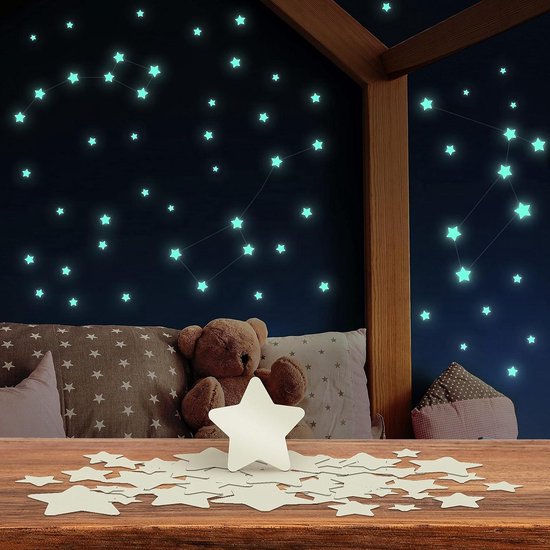 DisQounts - Sterren Aan De Hemel - Glow In The Dark Sterren Lichtgevende Sterren Leuk Voor In De Kinderkamer