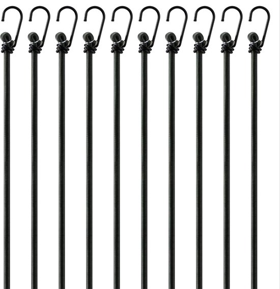 Shatex Sonnenschutz Netz – 3x4,9 M, 90% UV-Schutz, Schwarz, Mit 12 Bungee-Bällen