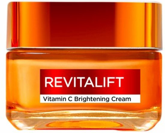 L'Oréal Paris Revitalift Clinical Vitamine C Brightening Cream - Voor Alle Huidtypen - Verrijkt met Vitamine C en Salicylzuur - Voor een Stralende Huid en Verfijnde Poriën - 50ml