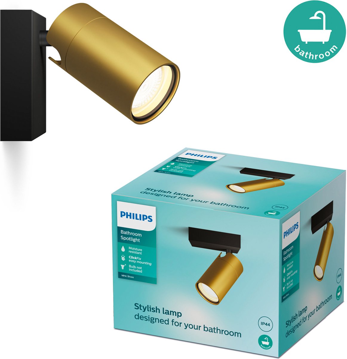 Philips Idris Opbouwspot - Plafondspots Incl. SceneSwitch LED Lamp