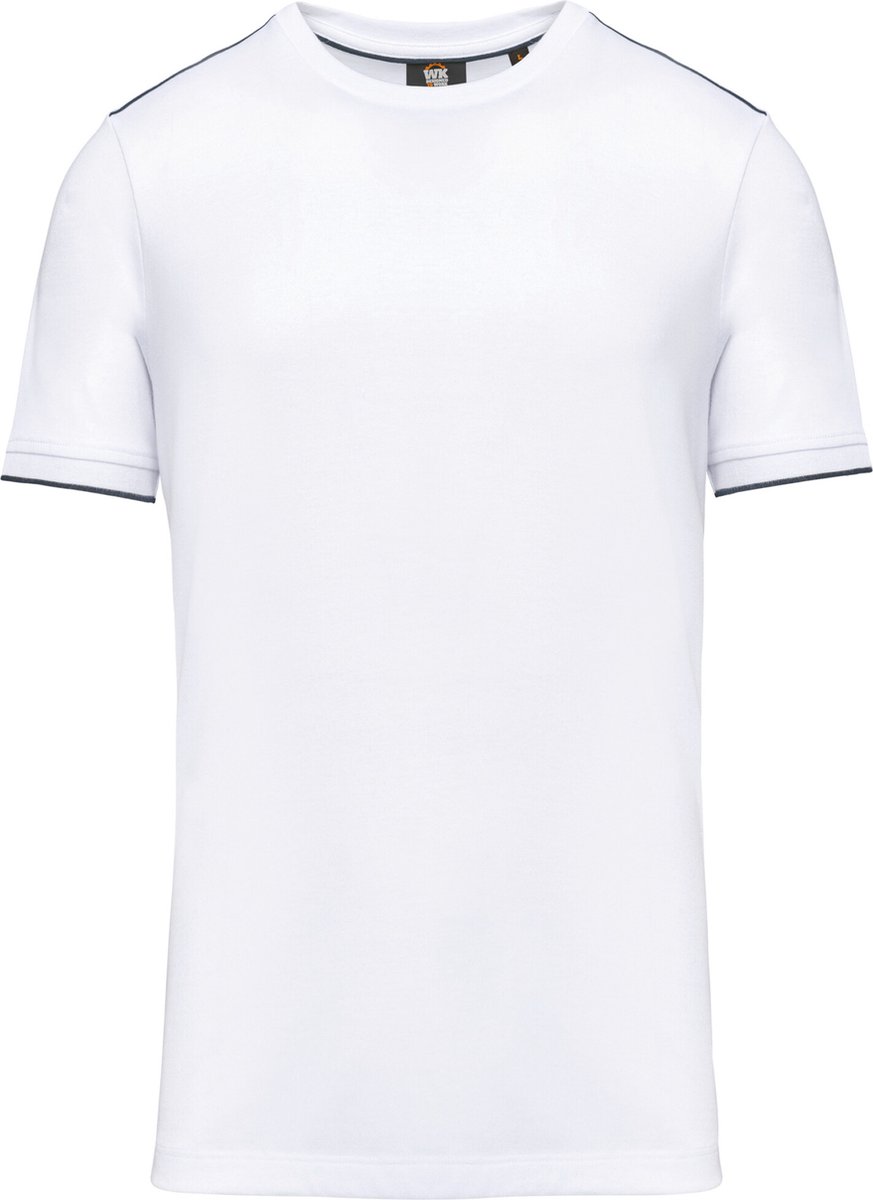 WK. Designed To Work T-shirt Day To Day korte mouwen WK3020 - White / Navy - L