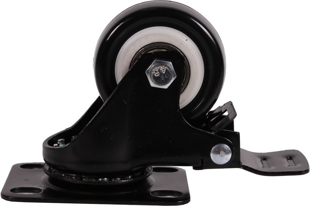 Zwenkwiel met rem PU - 40x20 mm - Zwenk wiel - 30KG - Mammuth