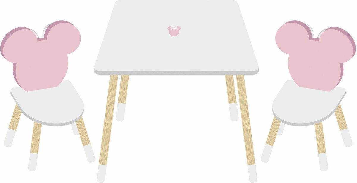 Arditex - Disney - Minnie Mouse - kindermeubelset Tafel en 2 stoelen