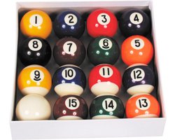 TopTable Poolballen Economy 57,2mm - Set Poolballen