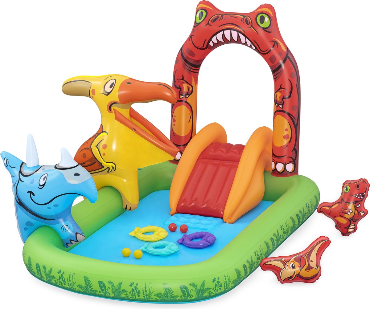 Opblaasbaar speelcentrum Jurassic 241 x 140 x 137 cm Bestway 53160
