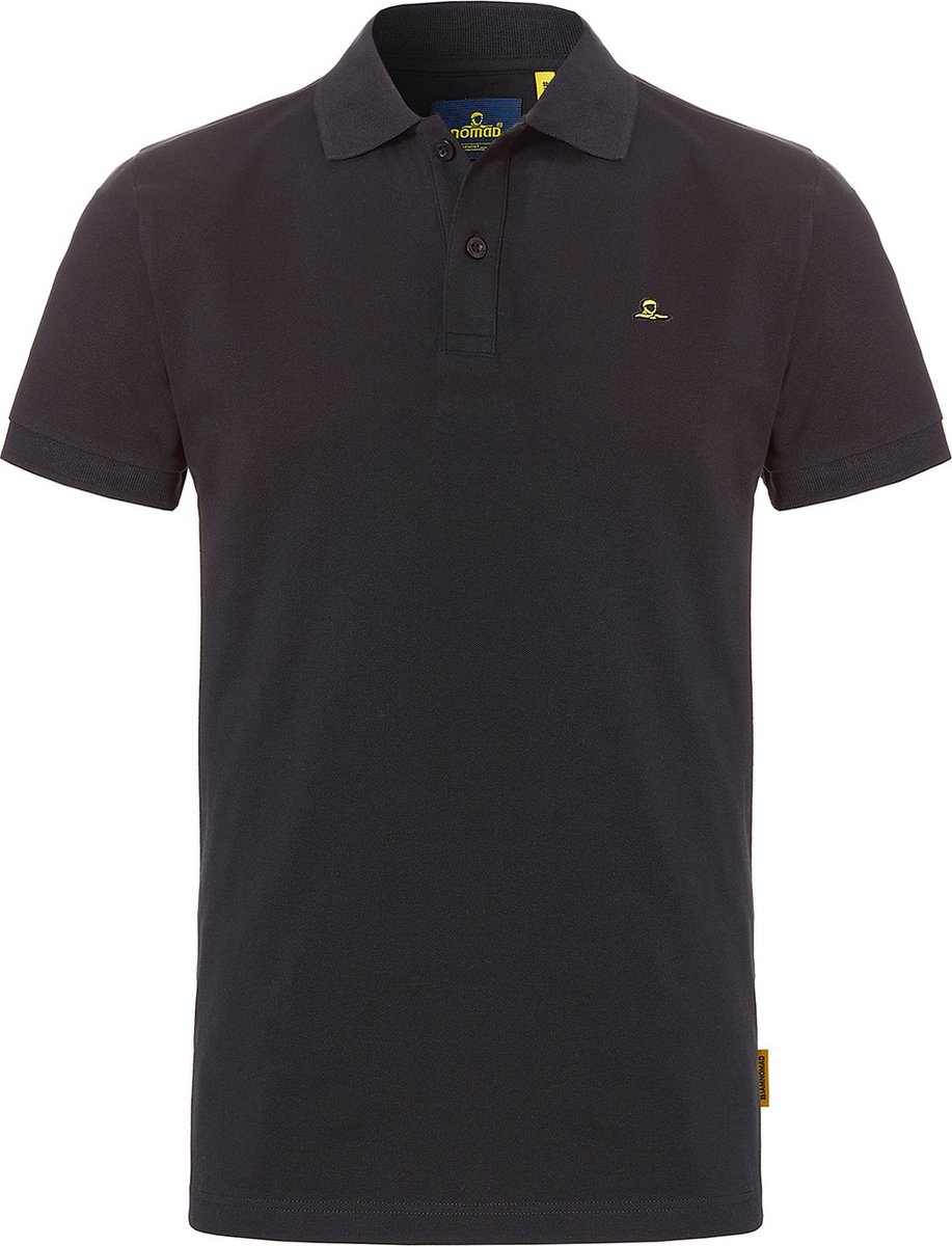 NOMAD Polo Pique Heren Maat XL Zwart Polo Shirt Korte Mouw Luchtig Katoen Sneldrogend