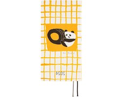 Love it (Panda) Geel geruit - Jin Kitamura - Hobonichi Techo Weeks - Groot en slank formaat - Start april 2024 Planner