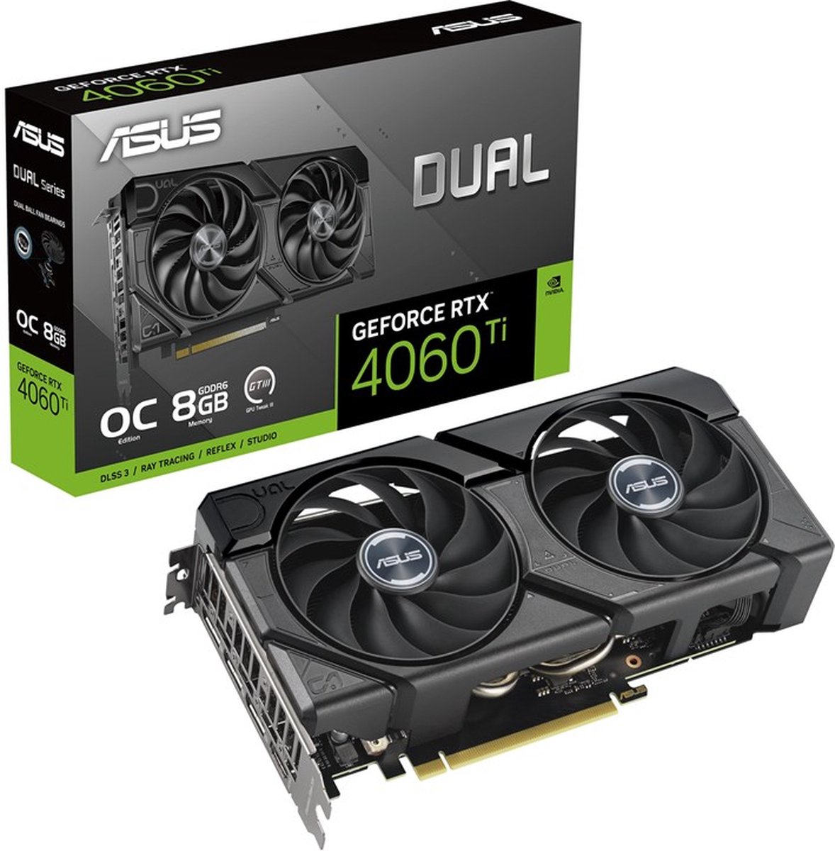 ASUS Dual -RTX4060TI-O8G-EVO NVIDIA GeForce RTX 4060 Ti 8 GB GDDR6