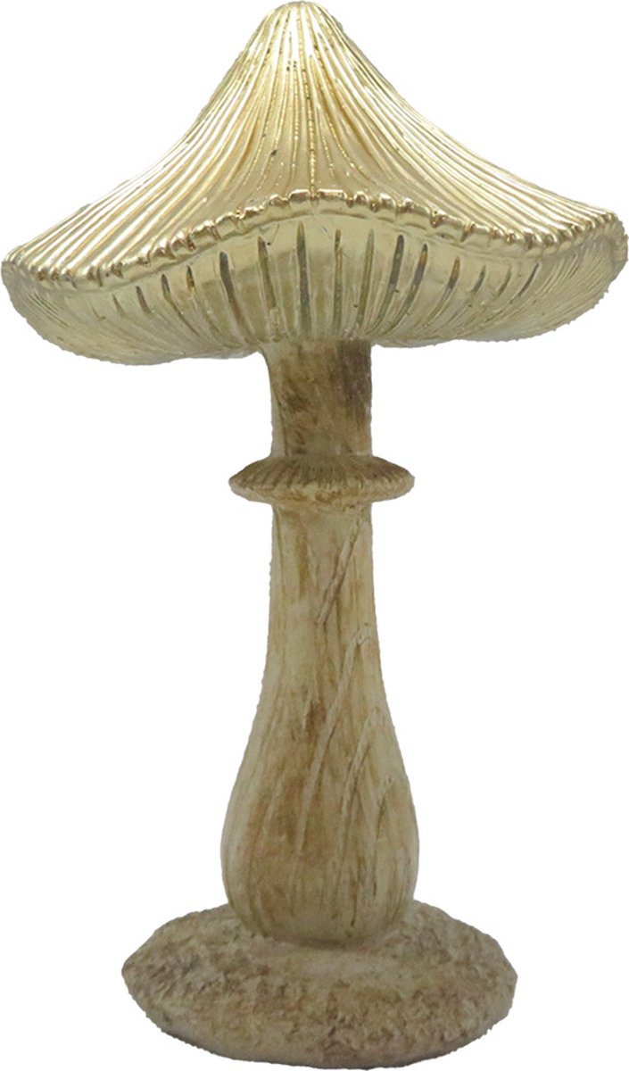 Decoratie Paddenstoel 11x9x15 cm Bruin Polyresin Herfst decoratie