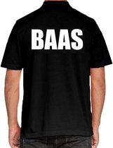 Baas poloshirt zwart voor heren 2XL