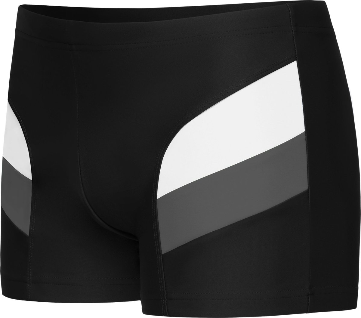 Ladeheid LA-LA40-174-SO Heren Zwembroek - Zwemshorts - sneldrogend - Koordsluiting - Polyester & Elastaan - Zwart (174) - M