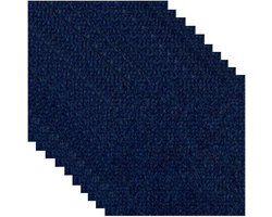 Tapijttegels zelfklevend gestreept antislip wasbaar duurzaam slijtvast voor kantoor slaapkamer woonkamer badkamer keuken blauw 30-x-30-cm Tapijttegels